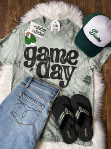 Marbled Game Day Tee || Green
