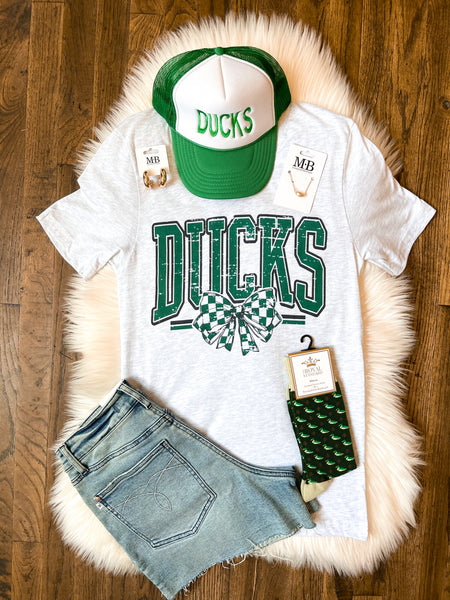 Spirit Bow Mascot Tee || Green Ducks