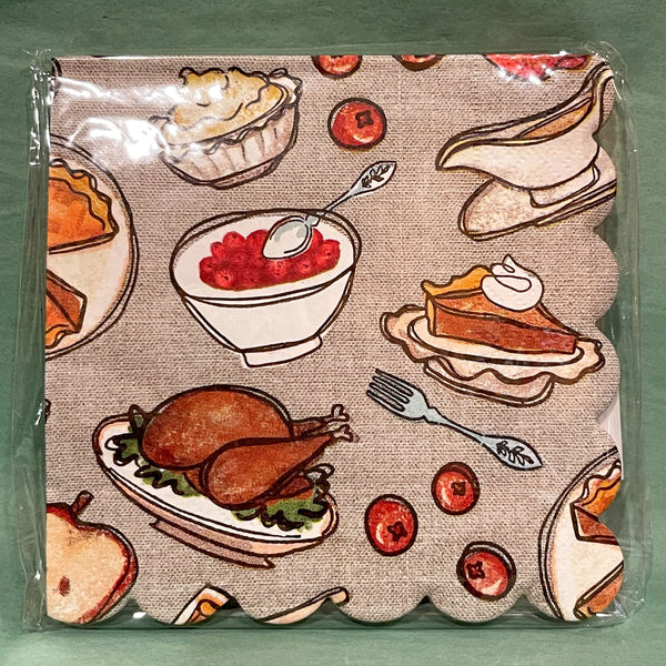 THANKSGIVING COCKTAIL NAPKIN SET