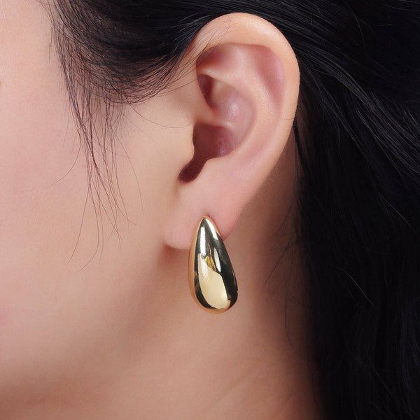 Kylie 14Kt Gold Filled Teardrop Modern Stud Earrings