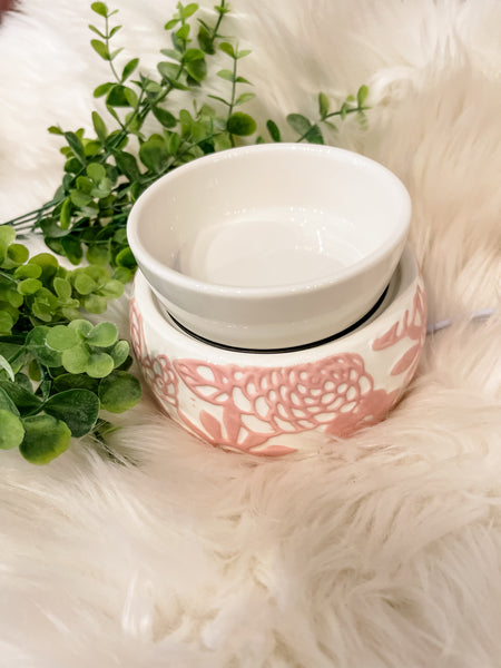 Swan Creek Candle Co || Pink & White Daisy Wax Warmer