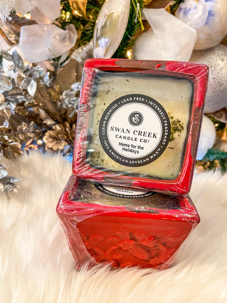 Swan Creek Candle Co Holiday Sm Square  ||  Home for the Holidays