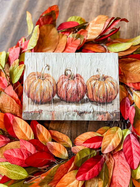 Pumpkin Trio Hanging