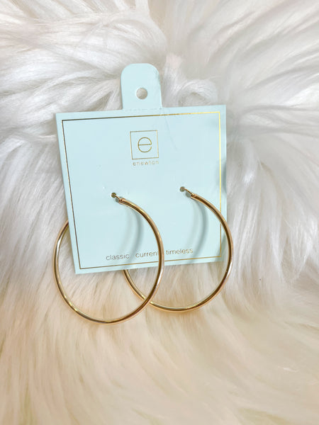enewton ||  ROUND GOLD 2" HOOP EARRINGS - SMOOTH