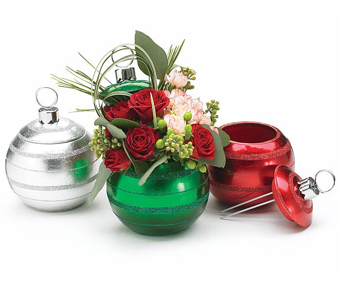 CHRISTMAS ORNAMENT SHAPED PLANTER