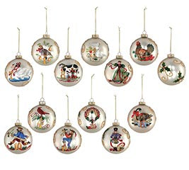 12 DAYS OF CHRISTMAS ORNAMENT SET