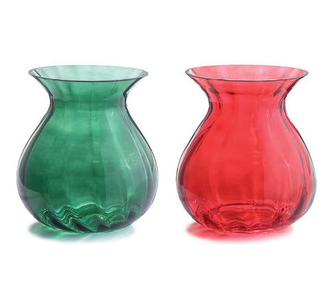 BLOWN GLASS TRANSLUCENT VASES