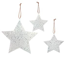 EMBOSSED STAR ORNAMENT