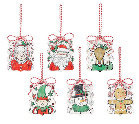 HAPPY HOLIDAY CHARACTER ORNAMENTS