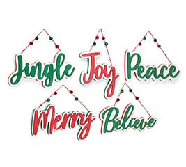 CHRISTMAS WORDS WALL HANGINGS