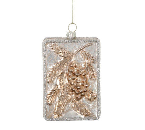 PINECONE RECTANGLE ORNAMENT