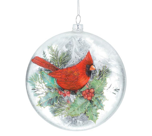 FLAT DISC CARDINAL ORNAMENT