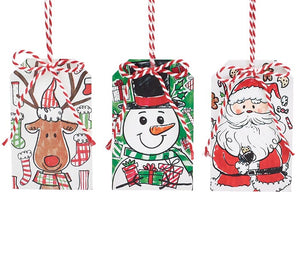 CHRISTMAS TAG CHARACTER ORNAMENT