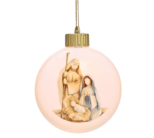 Holy Family Porcelain Ornament - LED