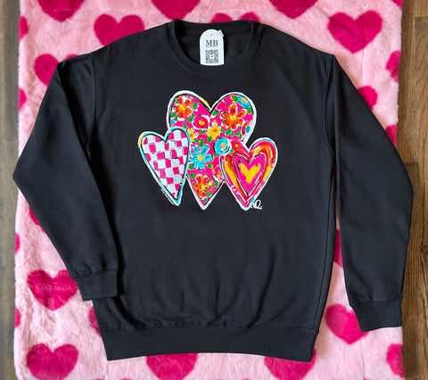 Callie Ann's Trio of Hearts Sweatshirt