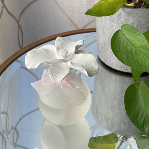 Lily Ceramic Flower Diffuser Gift Set || Lily of the Valley