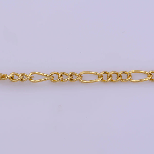 Gold Figaro 2.5mm Layering Chain 18" Necklace