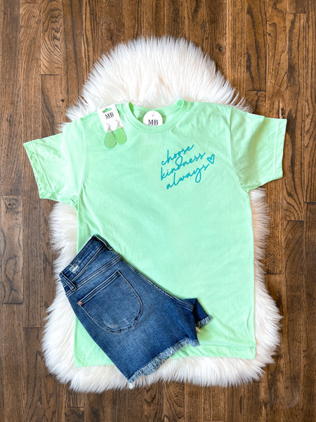 Choose Kindness Always Tee || Mint
