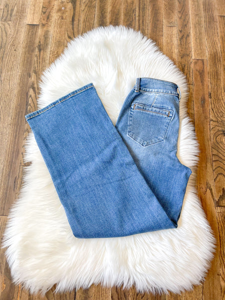 Judy Blue || Jordyn High Waist Trouser Style Jeans