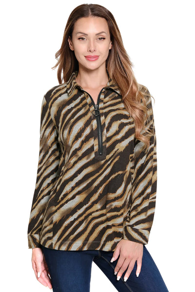 Ali Miles || Audrey Zebra Print Tunic