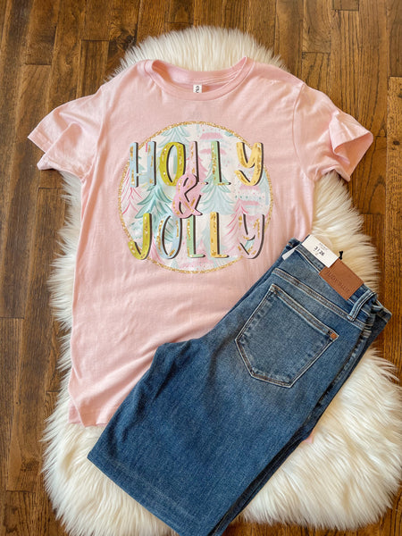 Holly Jolly Pink Tee