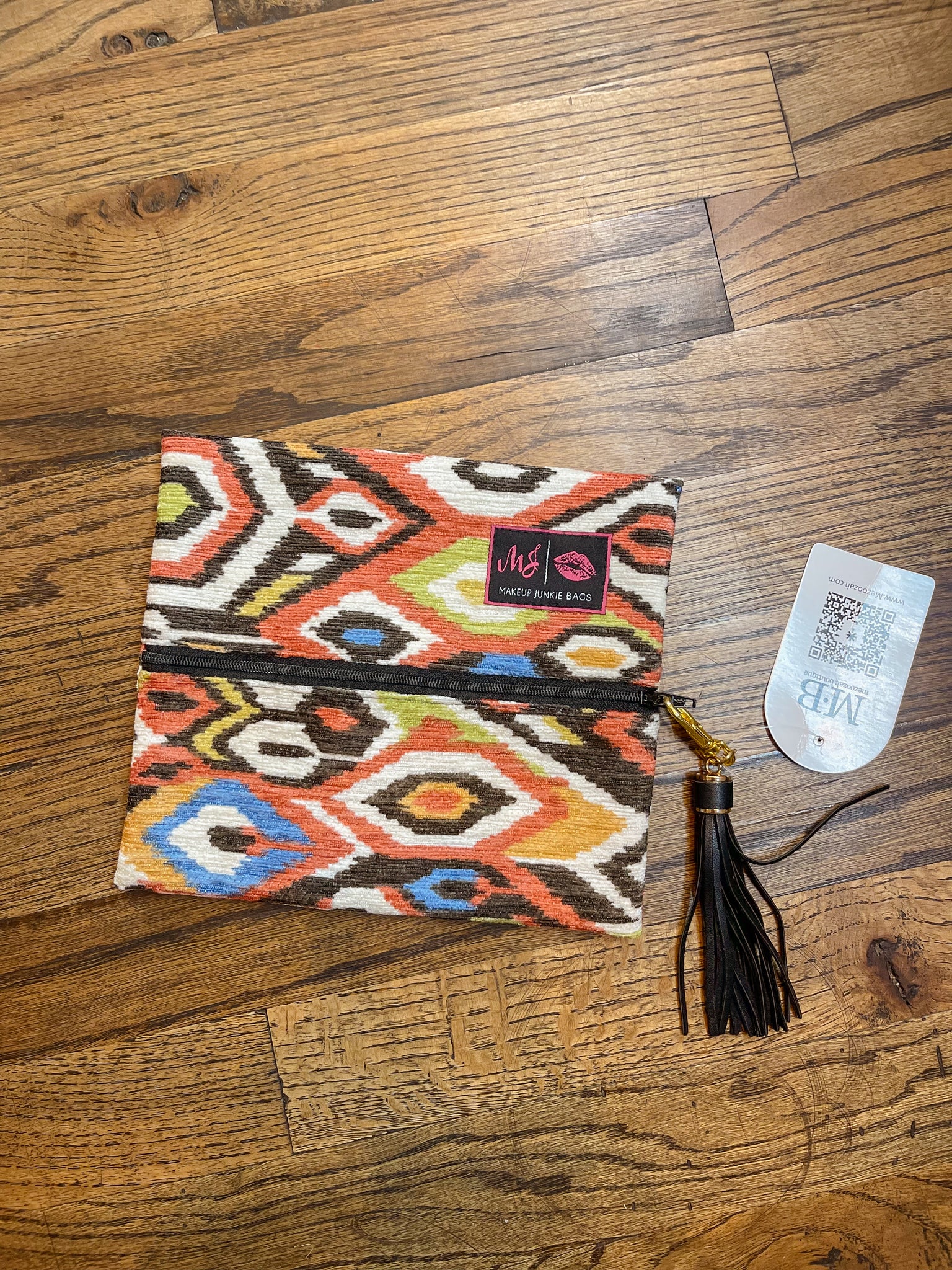 Aztec Rust Makeup Junkie Bag