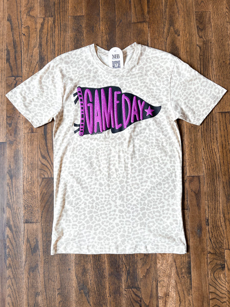 Pennant Game Day Tee - Purple