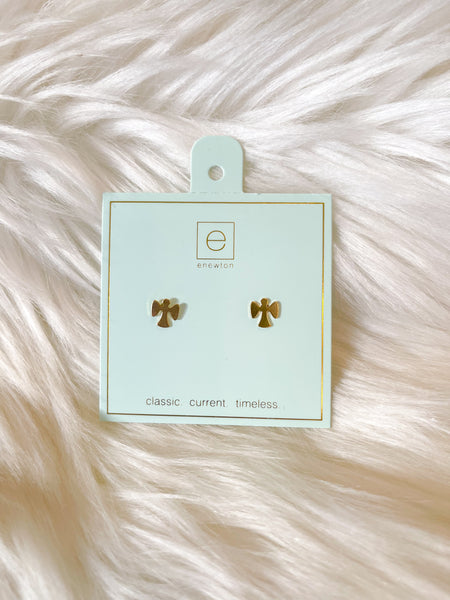 enewton || GUARDIAN ANGEL STUD EARRINGS - GOLD