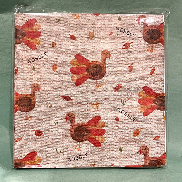 THANKSGIVING COCKTAIL NAPKIN SET