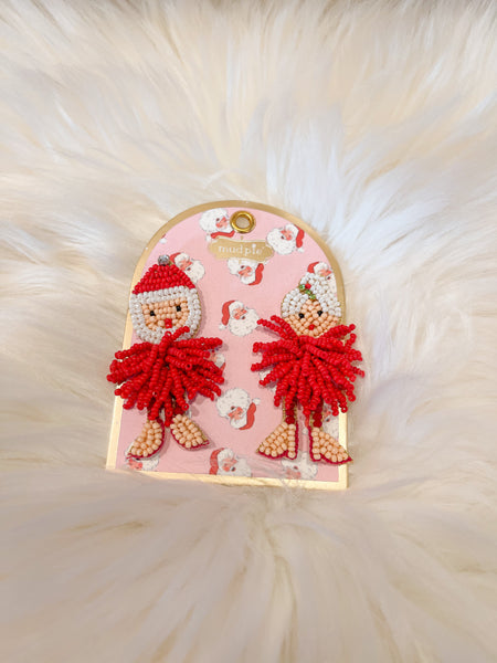 HOLIDAY BEADED EARRINGS