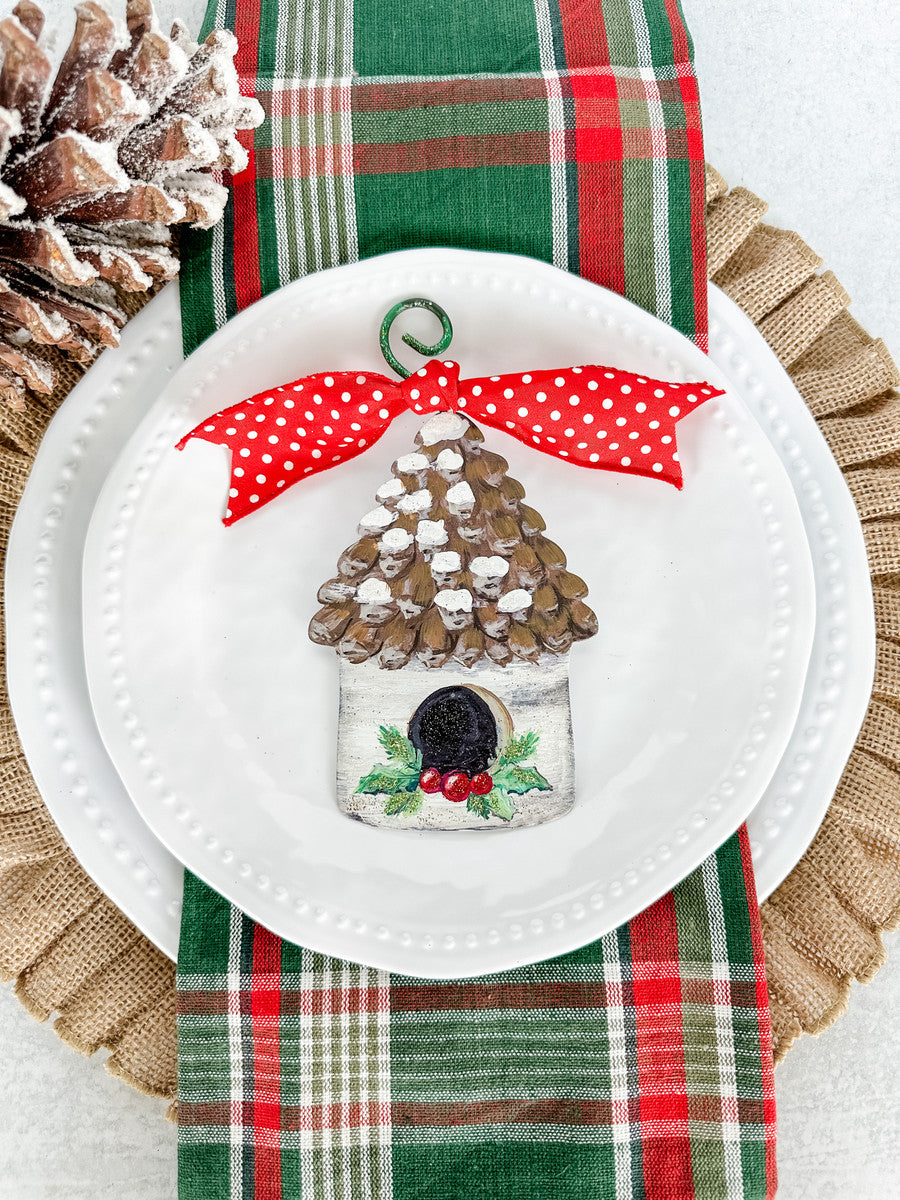 Pinecone Birdhouse Ornament