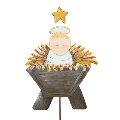 BABY JESUS IN THE MANGER STAKE / STAND