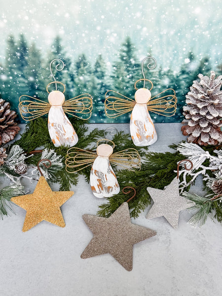 Farmhouse Bling Star Ornaments