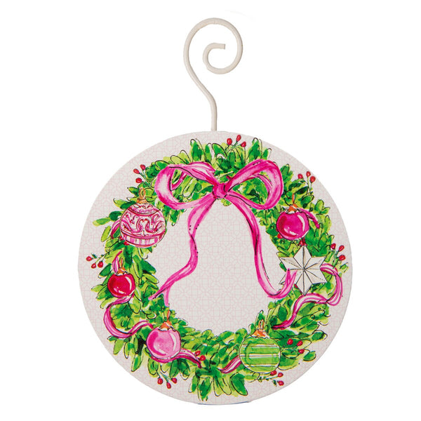 Beck's Pink Wreath Ornament
