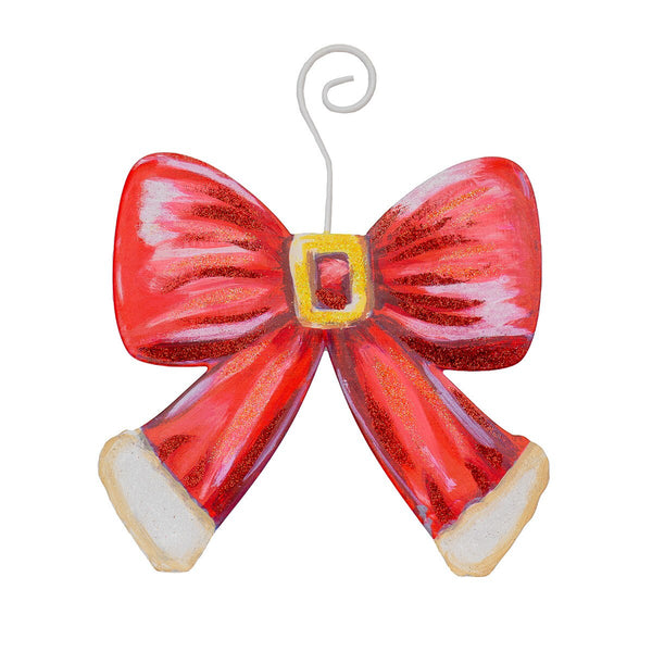 Santa Suit Bow Ornament