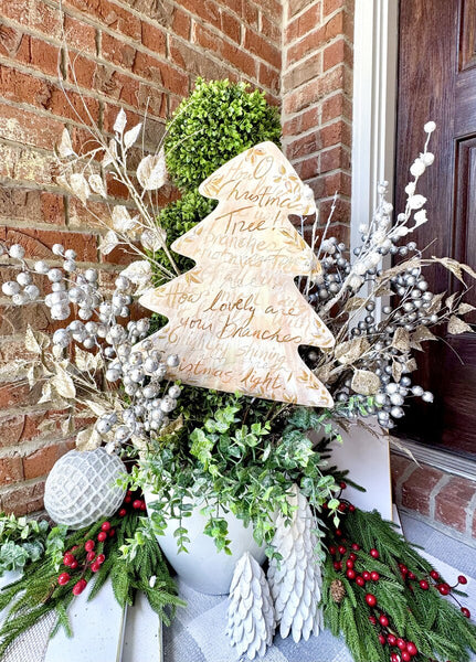Golden 'Oh Christmas Tree' Tree