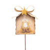 Gold Manger & Baby Jesus Stake/Easel