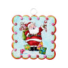 Mini Scallop Art  || Belly Laugh Santa with Gifts