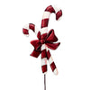 Burgundy Velvet Twisted Candy Canes