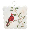 Mini Scallop Art  || Solitary Cardinal