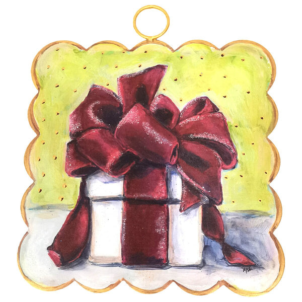 Mini Scallop Art  || Burgundy Gift Box