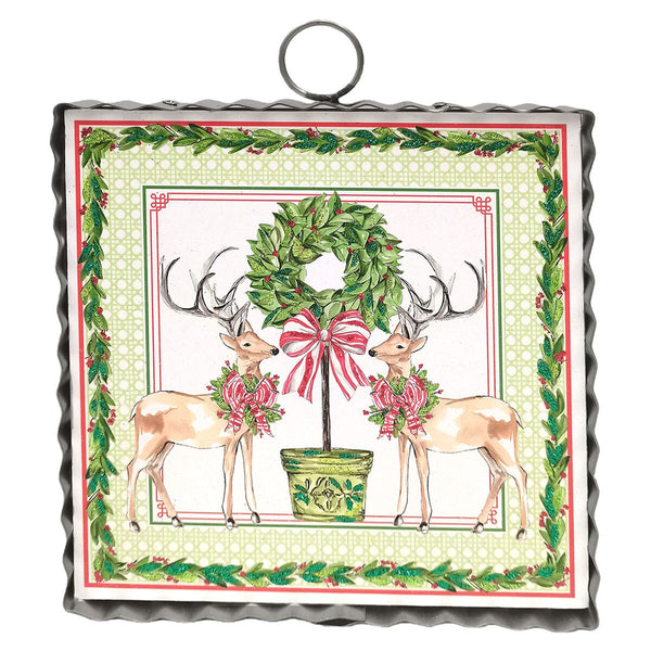 Mini Art || Traditional Tidings Deer & Topiary