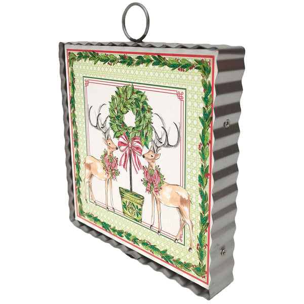 Mini Art || Traditional Tidings Deer & Topiary