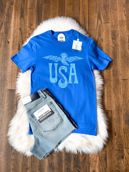 USA Eagle Tee || Royal