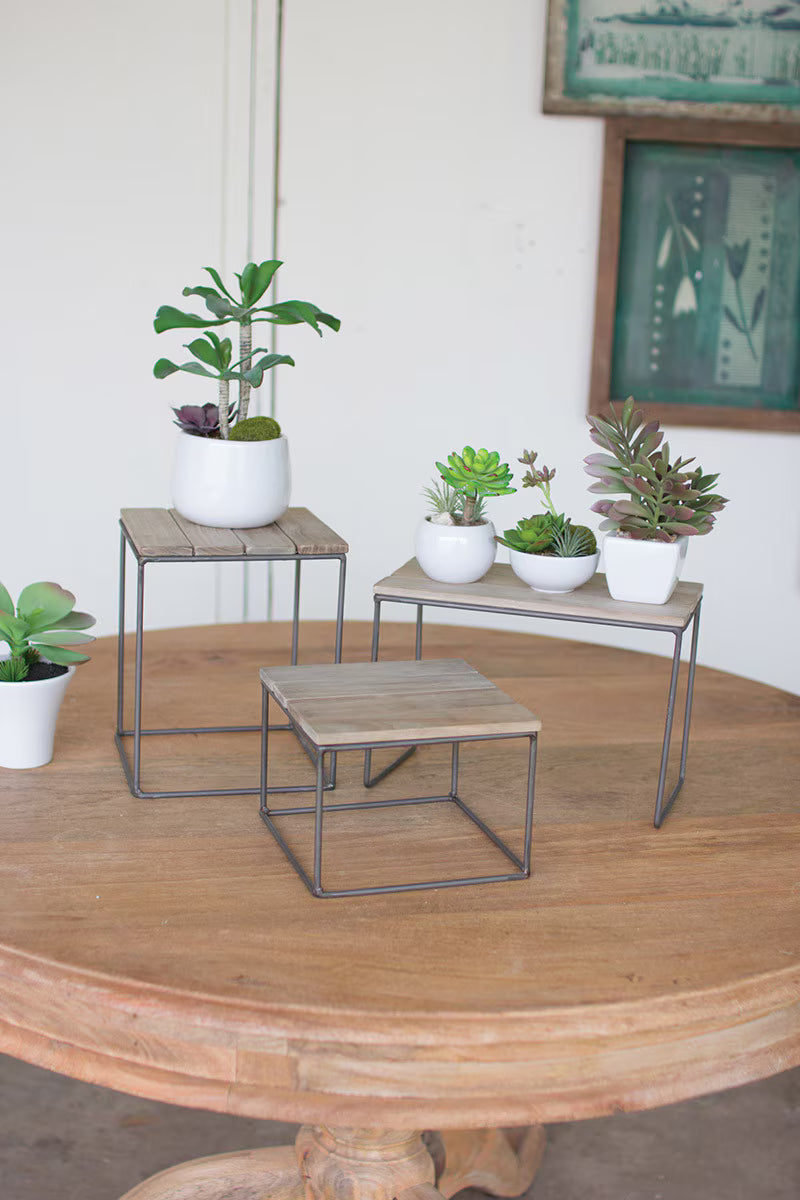 Wood and Metal Risers