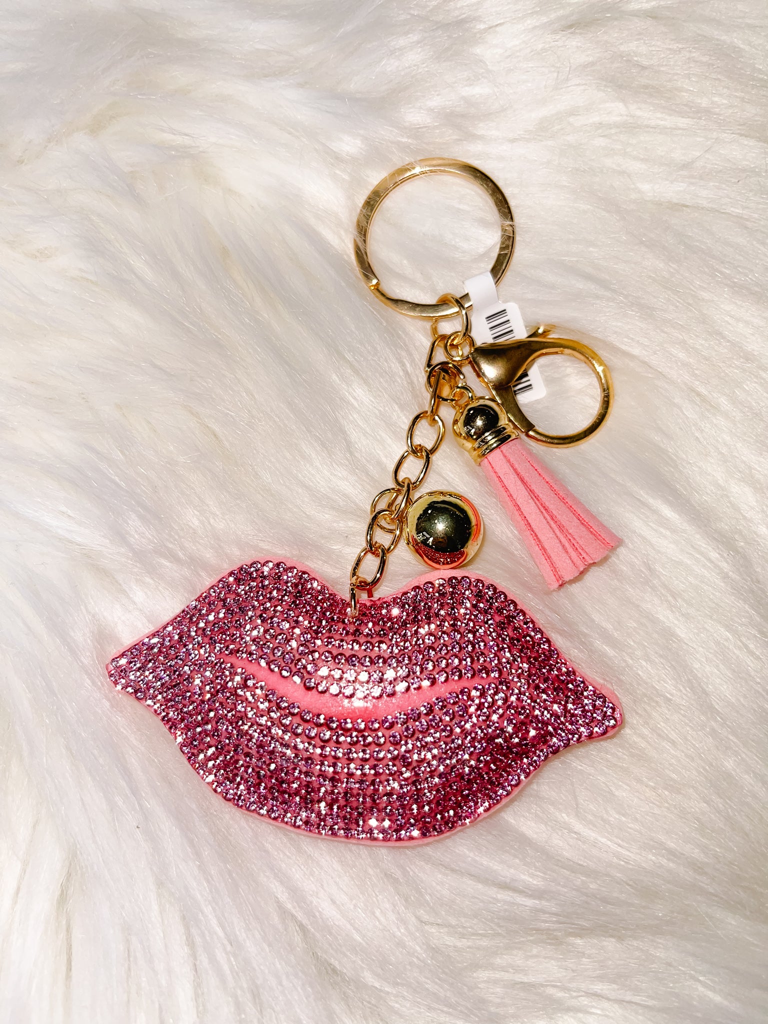 Myrtle Sequins Keychain || Lips