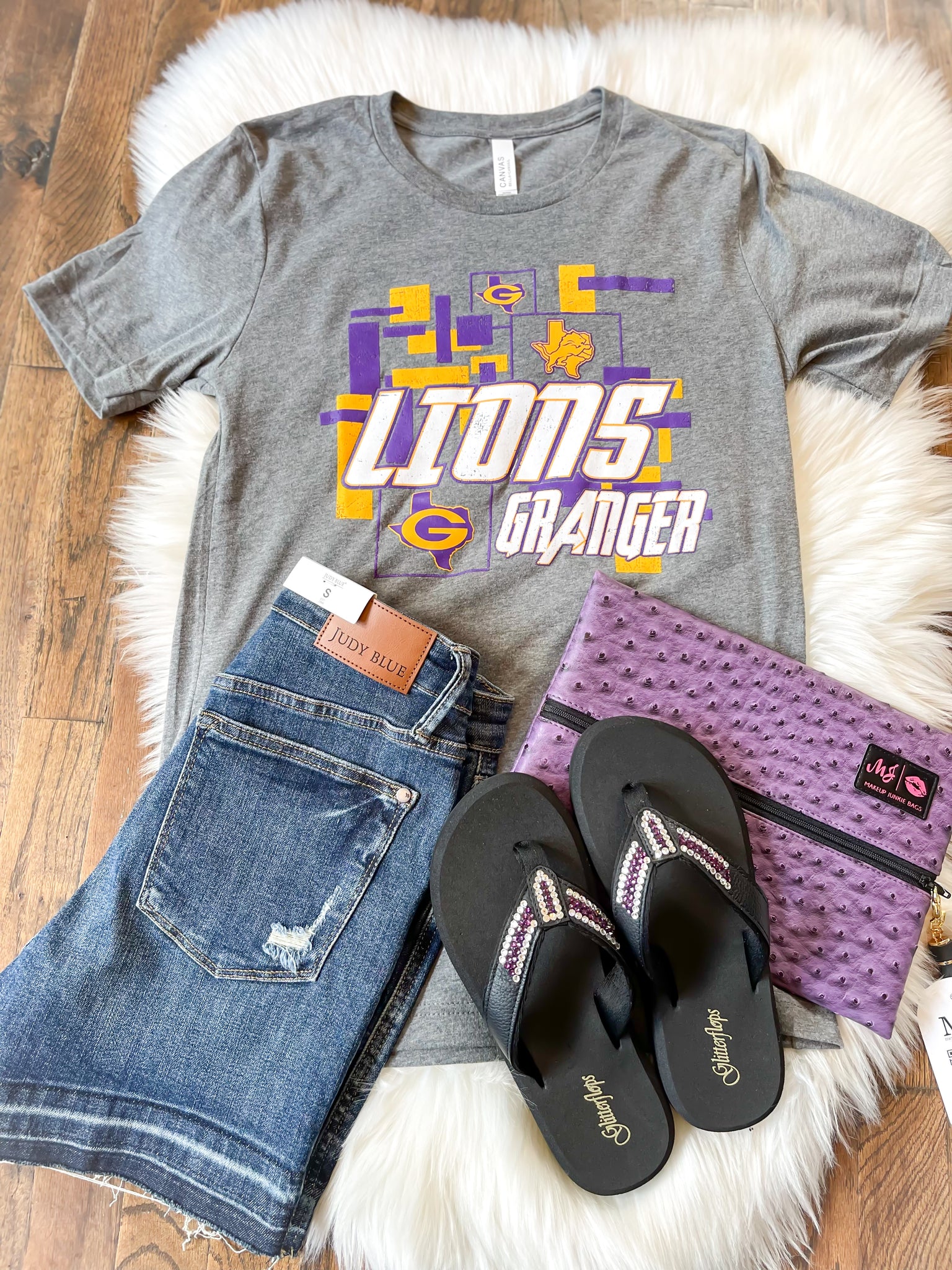 Block Spirit Tee || Granger Lions