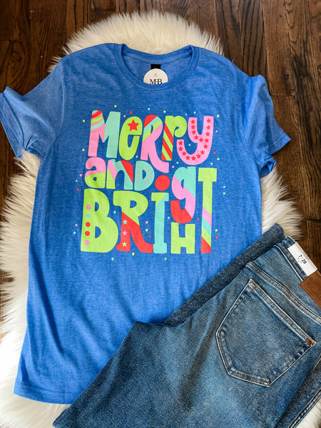 Merry & Bright Christmas Tee