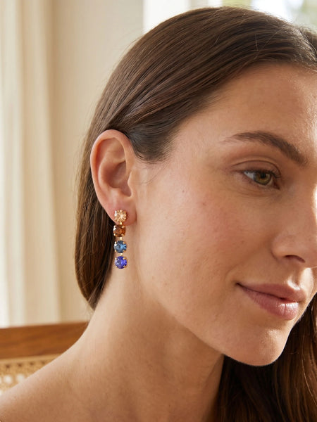 Sorrelli || Matilda Dangle Earrings - Denim Moon