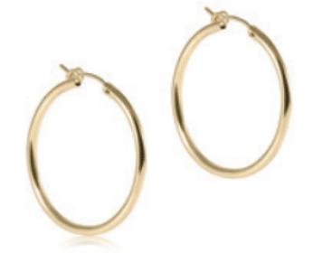 enewton ||  ROUND GOLD 1.25" HOOP - SMOOTH